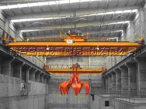 朝陽金麟鐵精粉有限公司QZ5T-19.5米抓斗起重機